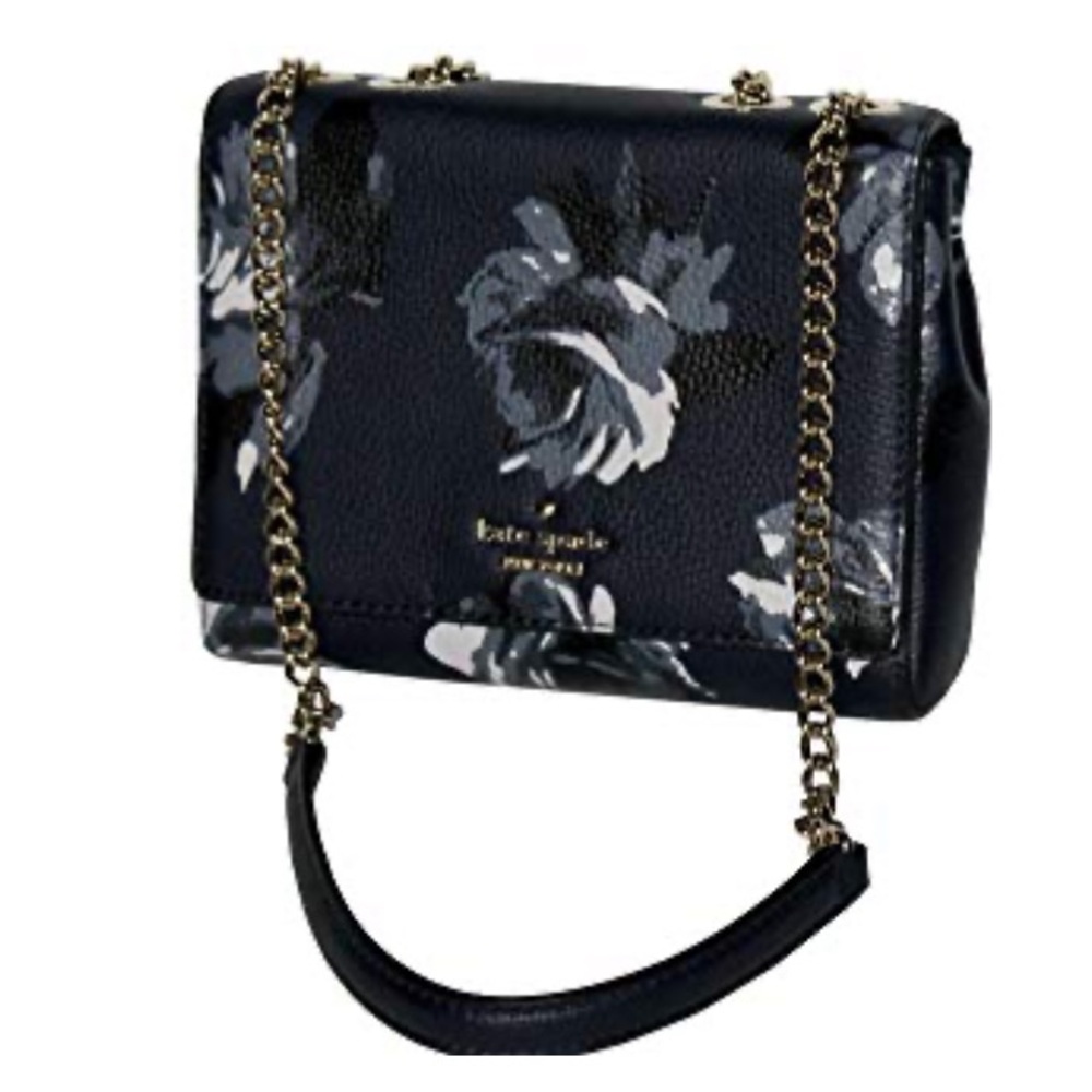 Kate Spade Briar Lane Night Rose Mini Emelyn Shoulder Bag Midnight Blue